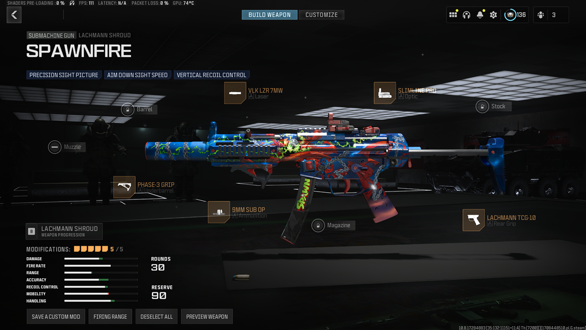 Lachmann shroud MW2 MW3 best loadout and class setup