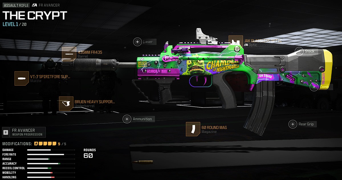 The FR Avancer. an Assault Rifle from Modern Warfare 2 featured in Call of Duty: Warzone Season 3.