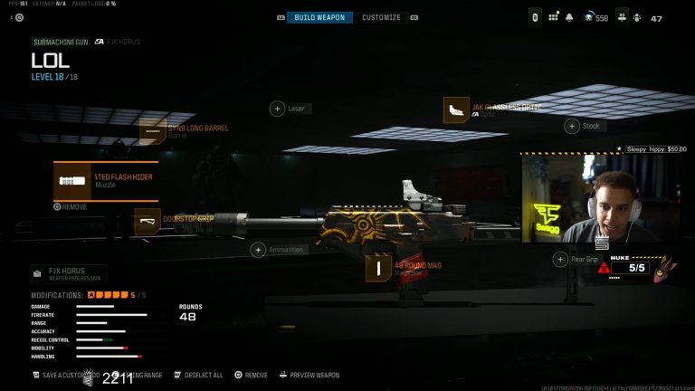 Warzone: FaZe Swagg’s FJX Horus Loadout & Class Setup