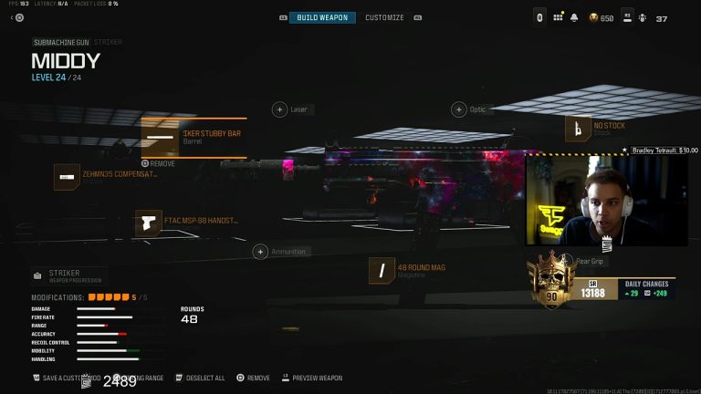 Warzone: FaZe Swagg’s Striker Loadout & Class Setup