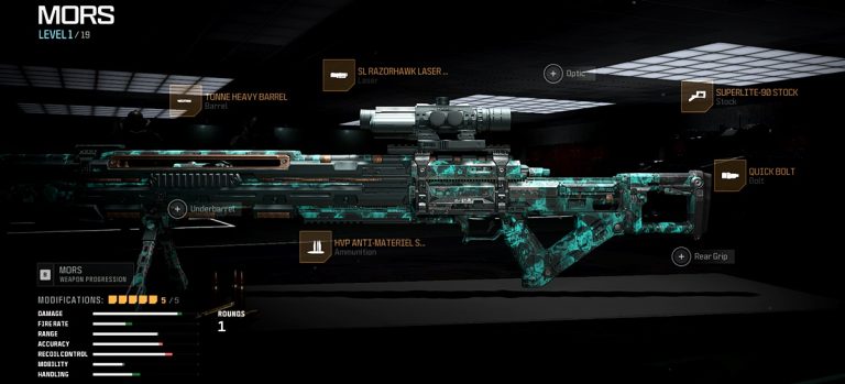 One shot MORS Sniper loadout for Warzone Season 3 Reloaded.