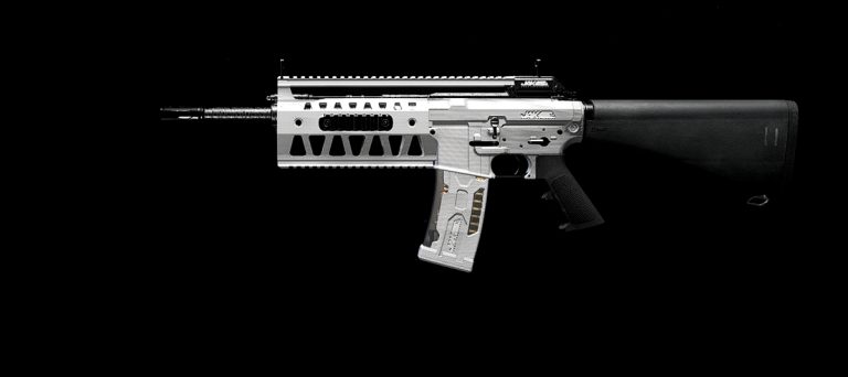 In-game screenshot of the new AMR9 aftermarket conversion kit, 'JAK Atlas Kit' available in Call of Duty: Modern Warfare 3 and Warzone.