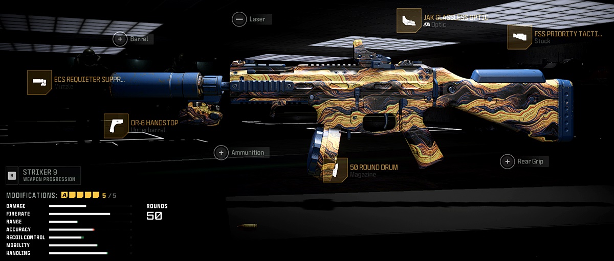 The Striker 9 SMG in Warzone Season 3 Reloaded