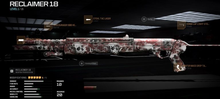 reclaimer 18 shotgun loadout modern warfare 3