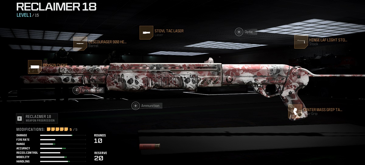 reclaimer 18 shotgun loadout modern warfare 3