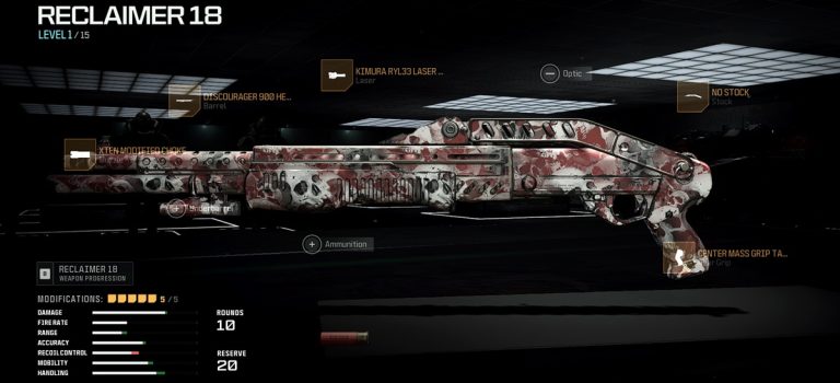 reclaimer 18 shotgun loadout for call of duty warzone