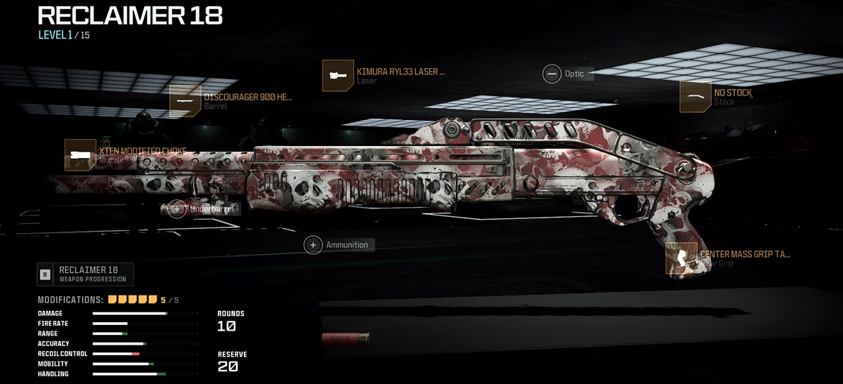 reclaimer 18 shotgun loadout for call of duty warzone